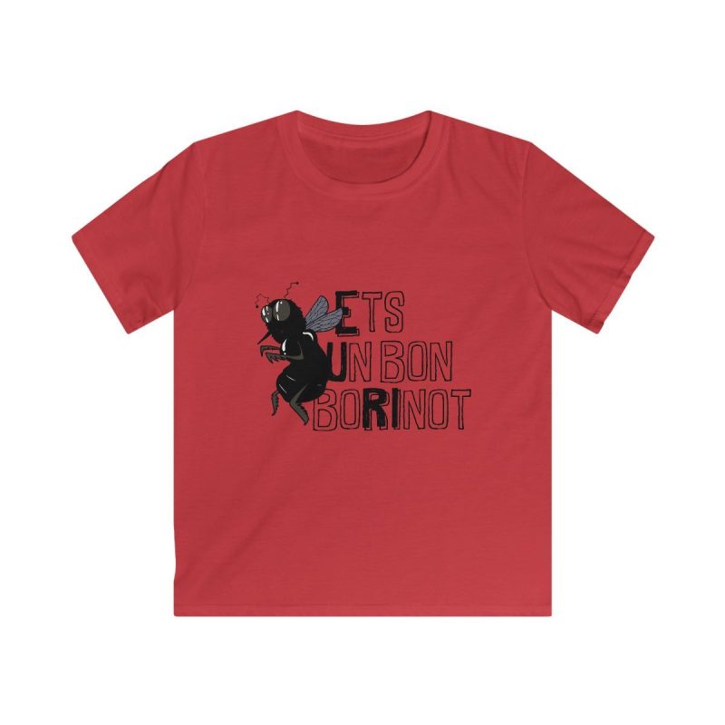 Camiseta infantil Softstyle - Rojo - Camiseta «Ets un bon borinot»