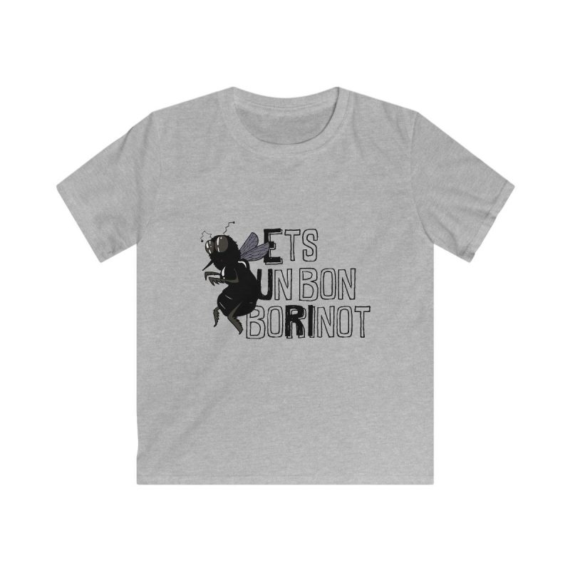 Camiseta infantil Softstyle - Gris deportivo - Camiseta «Ets un bon borinot»