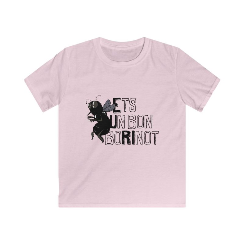 Camiseta infantil Softstyle - Rosa claro - Camiseta «Ets un bon borinot»