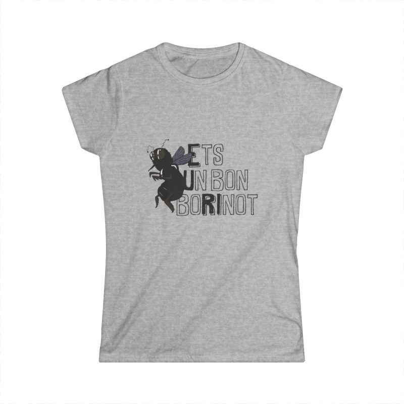 Camiseta mujer Softstyle - Gris deportivo - Camiseta «Ets un bon borinot»