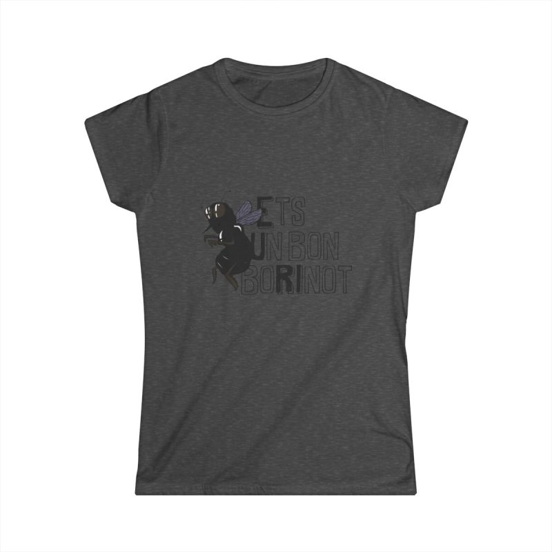 Camiseta mujer Softstyle - Gris oscuro jaspeado - Camiseta «Ets un bon borinot»