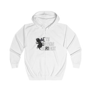 Sudadera con capucha y cremallera - Blanco artico - Camiseta «Ets un bon borinot»