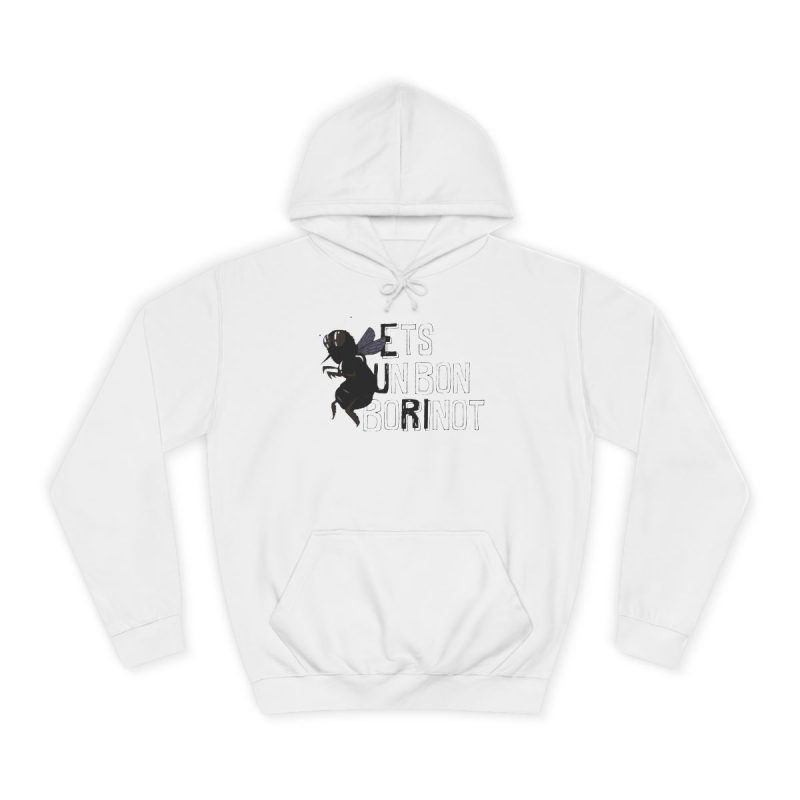 Sudadera universitaria - Blanco artico - Camiseta «Ets un bon borinot» Sudadera universitaria - Blanco artico - Camiseta «Ets un bon borinot»