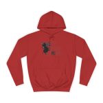 Sudadera universitaria - Rojo fuego - Camiseta «Ets un bon borinot» Sudadera universitaria - Rojo fuego - Camiseta «Ets un bon borinot»