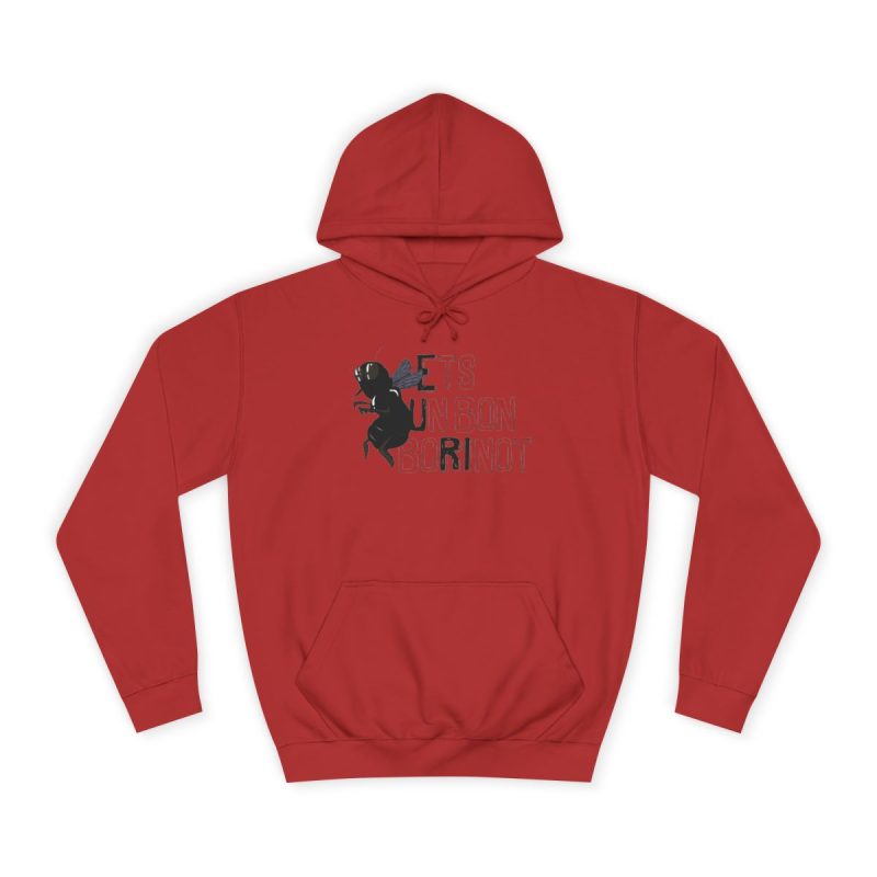 Sudadera universitaria - Rojo fuego - Camiseta «Ets un bon borinot»
