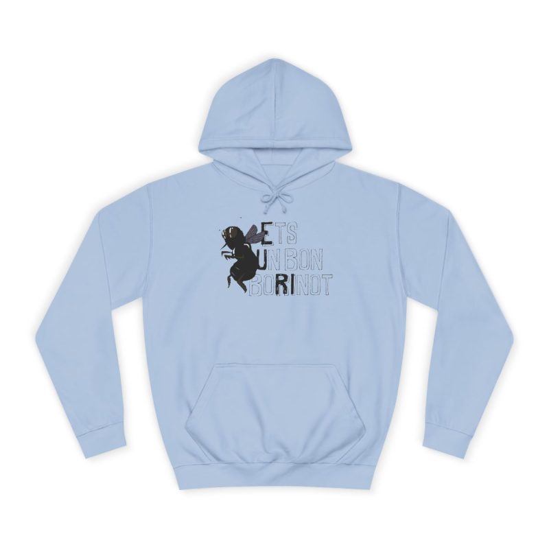 Sudadera universitaria - Azul cielo - Camiseta «Ets un bon borinot»