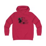 Sudadera universitaria mujer - Rojo fuego - Camiseta «Ets un bon borinot»