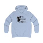 Sudadera universitaria mujer - Azul cielo - Camiseta «Ets un bon borinot»