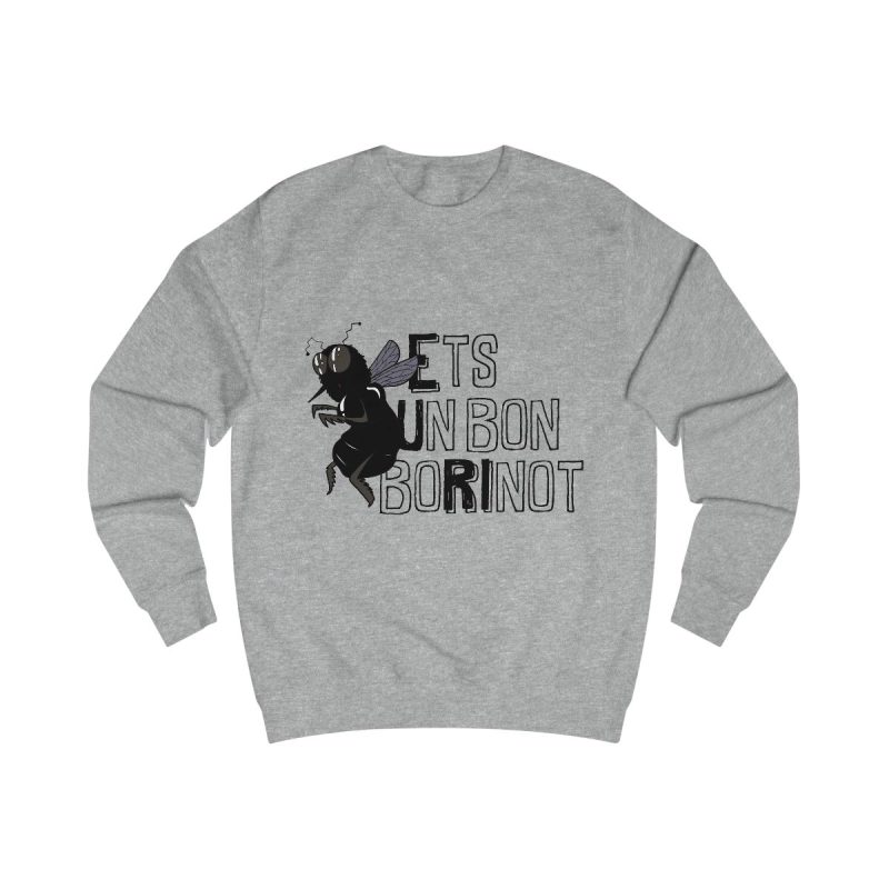 Sudadera clasica - Gris jaspeado claro - Camiseta «Ets un bon borinot»