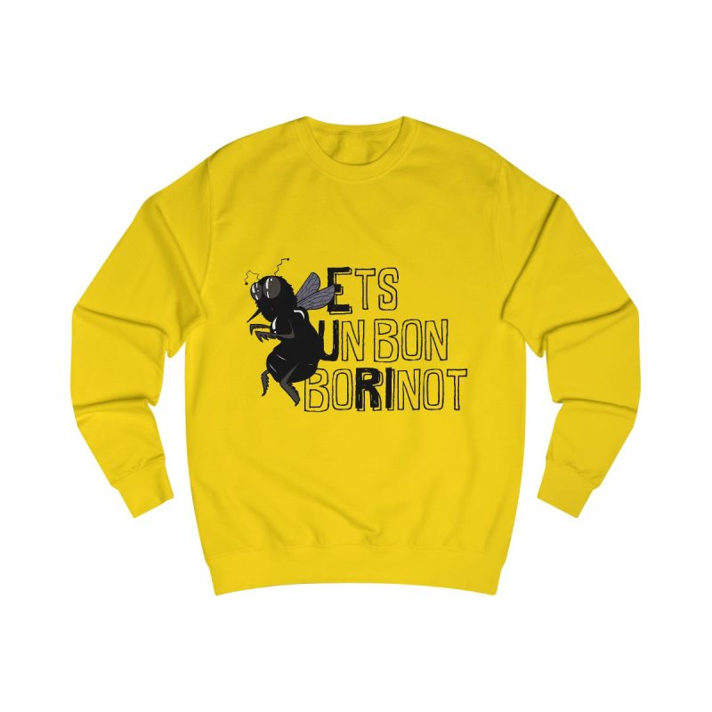 Sudadera clasica - Amarillo sol - Camiseta «Ets un bon borinot»