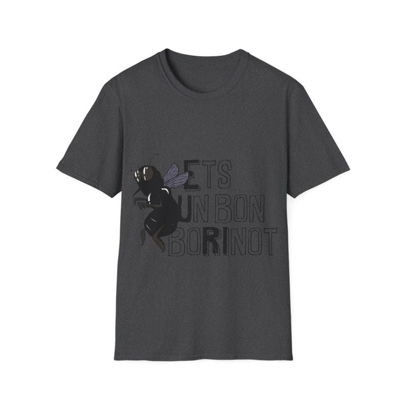 Camiseta Softstyle - Gris oscuro jaspeado - Camiseta «Ets un bon borinot»