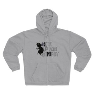 Sudadera capucha con cremallera premium - Gris jaspeado claro - Camiseta «Ets un bon borinot»