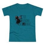 Camiseta mujer punto liso - Azul diva - Camiseta «Ets un bon borinot»
