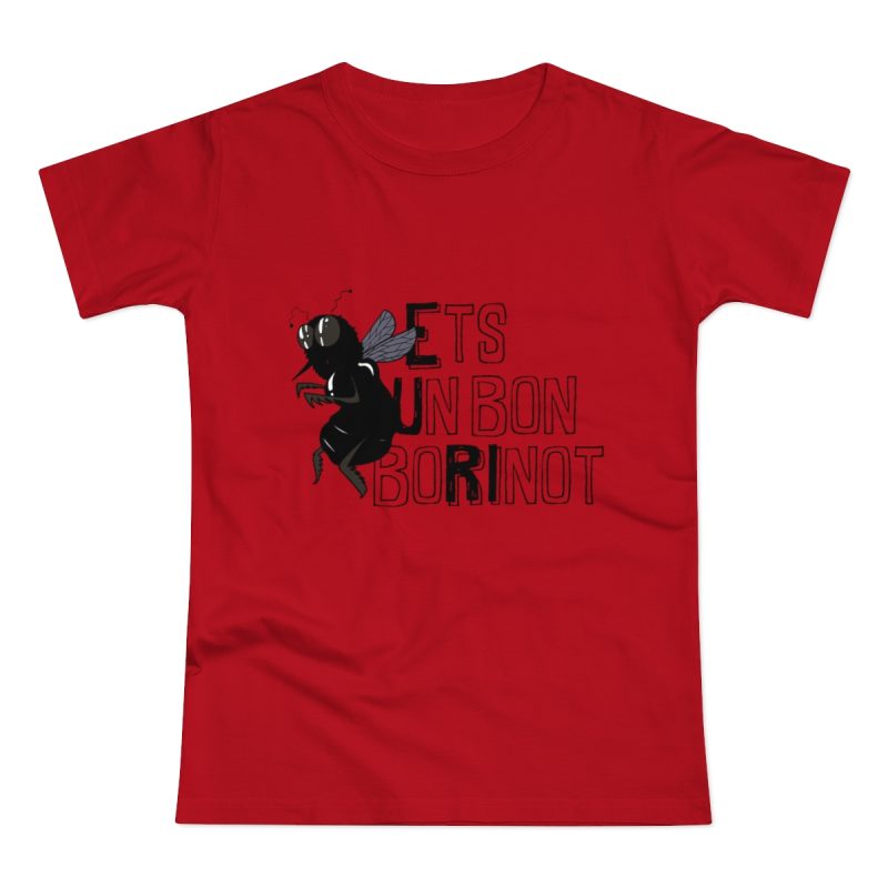 Camiseta mujer punto liso - Rojo - Camiseta «Ets un bon borinot»
