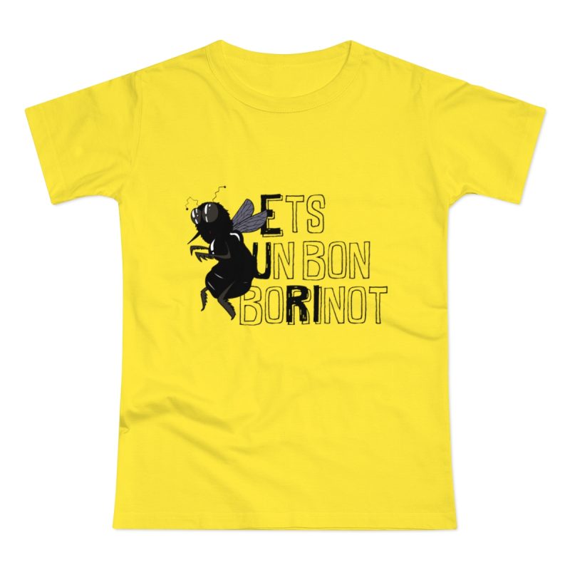 Camiseta mujer punto liso - Amarillo solar - Camiseta «Ets un bon borinot»