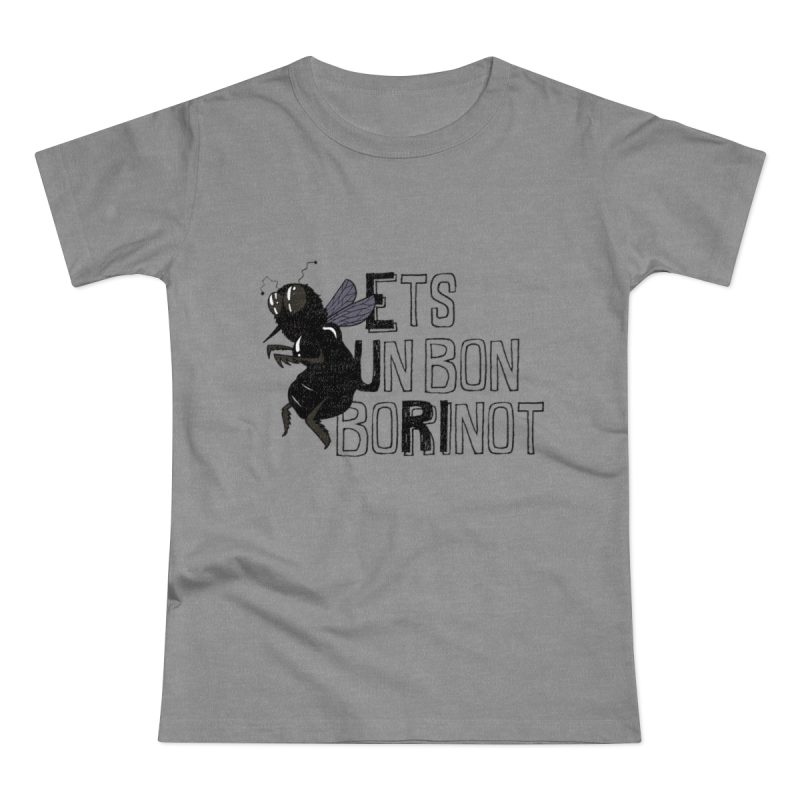 Camiseta mujer punto liso - Gris deportivo jaspeado - Camiseta «Ets un bon borinot»