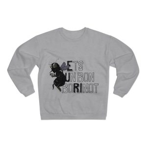 Sudadera cuello redondo premium - Gris jaspeado claro - Camiseta «Ets un bon borinot»