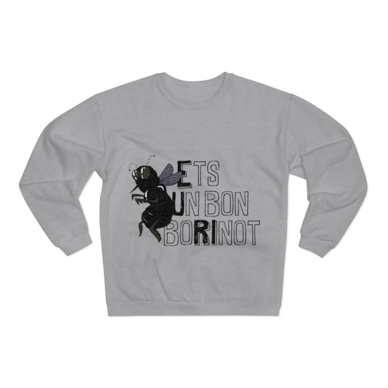 Sudadera cuello redondo premium - Gris jaspeado claro - Camiseta «Ets un bon borinot» Sudadera cuello redondo premium - Gris jaspeado claro - Camiseta «Ets un bon borinot»