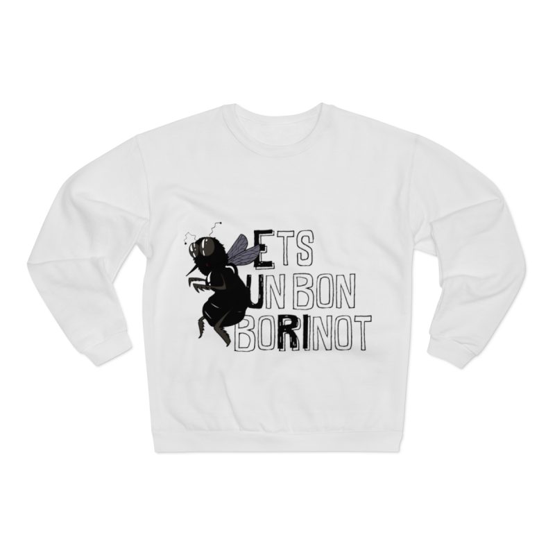 Sudadera cuello redondo premium - Blanco - Camiseta «Ets un bon borinot»