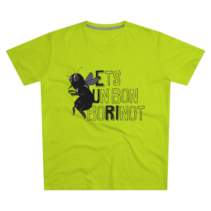 Camiseta hombre corte moderno - Verde lima - Camiseta «Ets un bon borinot»