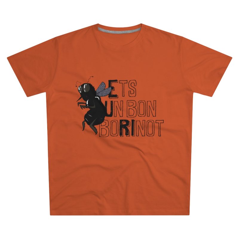 Camiseta hombre corte moderno - Naranja - Camiseta «Ets un bon borinot»