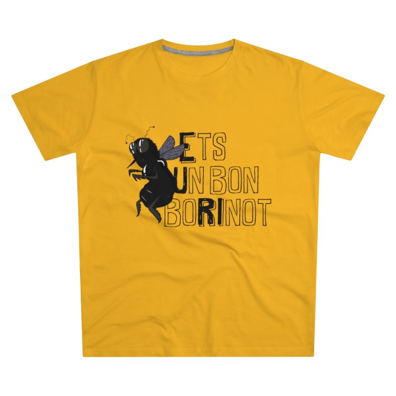 Camiseta hombre corte moderno - Amarillo girasol - Camiseta «Ets un bon borinot»