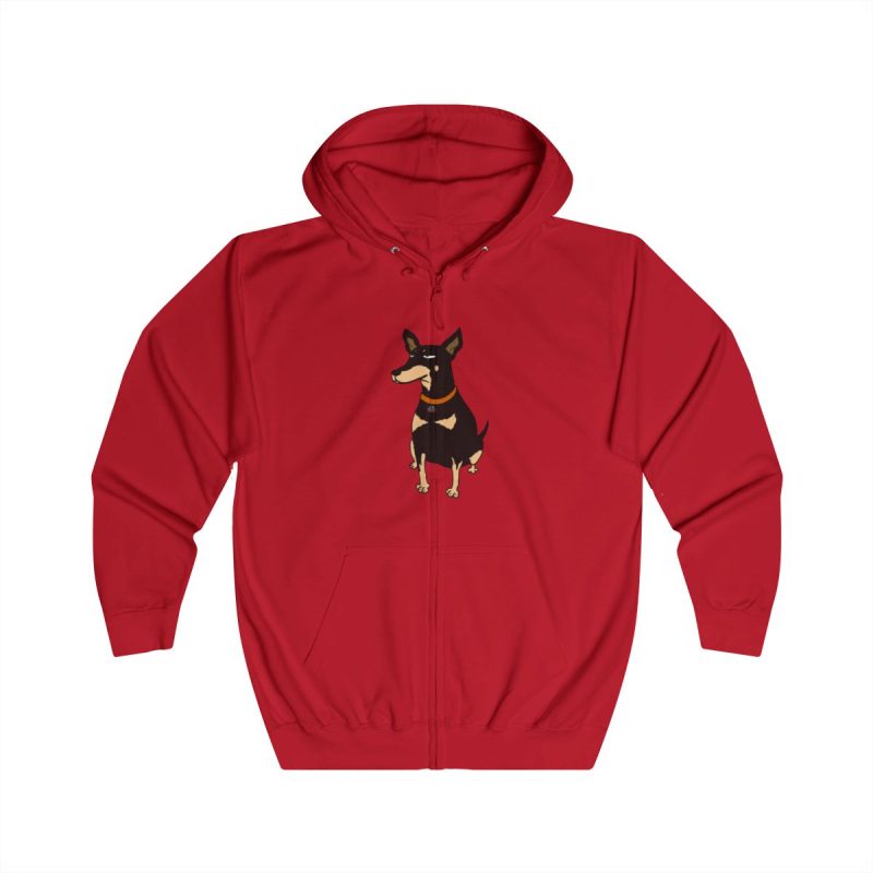 Sudadera con capucha y cremallera - Rojo fuego - Ca rater