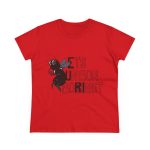 Camiseta mujer algodon medio - Rojo - Camiseta «Ets un bon borinot» Camiseta mujer algodon medio - Rojo - Camiseta «Ets un bon borinot»