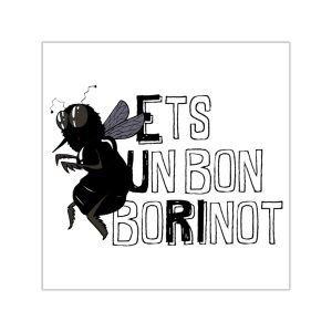 Pegatinas de vinilo cuadradas - Camiseta «Ets un bon borinot»