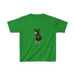 Camiseta infantil algodon grueso - Verde irlandes - Ca rater