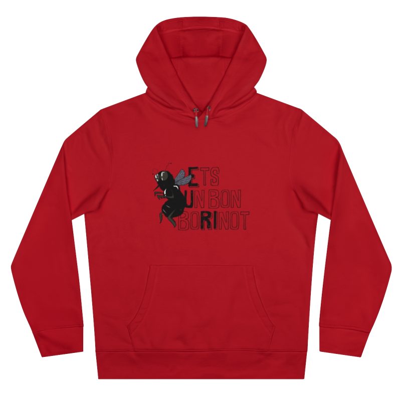 Sudadera con capucha King - Rojo - Camiseta «Ets un bon borinot»