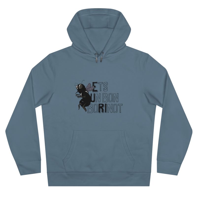 Sudadera con capucha King - Azul nordico - Camiseta «Ets un bon borinot»