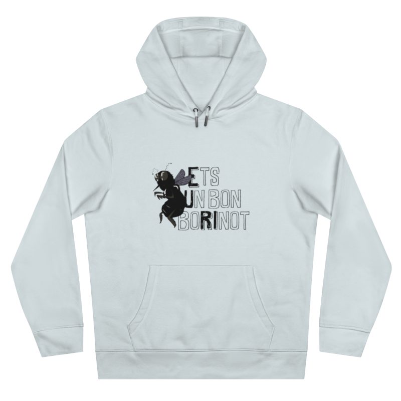 Sudadera con capucha King - Azul cielo puro - Camiseta «Ets un bon borinot»