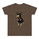 Camiseta hombre punto liso - Marron chocolate - Ca rater