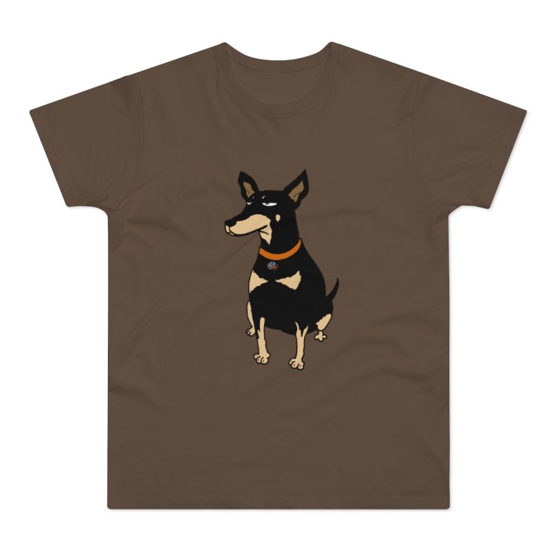 Camiseta hombre punto liso - Marron chocolate - Ca rater