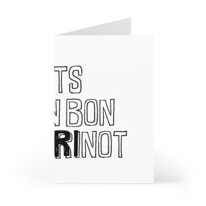 Tarjetas de felicitacion (7 uds.) - Camiseta «Ets un bon borinot»