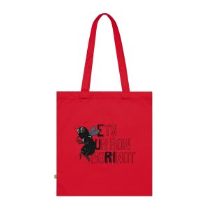 Bolsa de algodon organico - Rojo clasico - Camiseta «Ets un bon borinot»