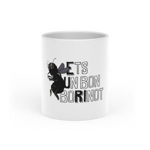 Taza con asa de corazon - Blanco - Camiseta «Ets un bon borinot»