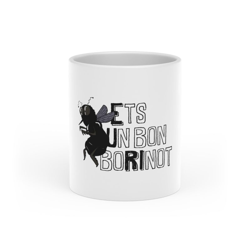 Taza con asa de corazon - Blanco - Camiseta «Ets un bon borinot» Taza con asa de corazon - Blanco - Camiseta «Ets un bon borinot»