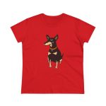 Camiseta mujer algodon medio - Rojo - Ca rater