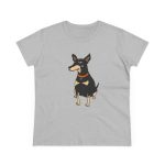 Camiseta mujer algodon medio - Gris deportivo - Ca rater
