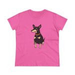 Camiseta mujer algodon medio - Rosa azalea - Ca rater