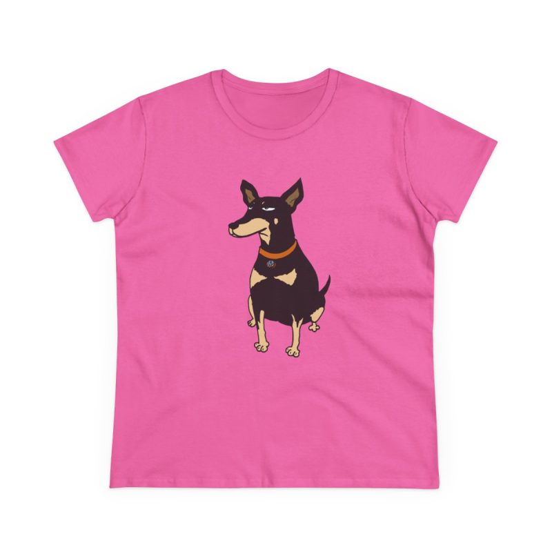 Camiseta mujer algodon medio - Rosa azalea - Ca rater