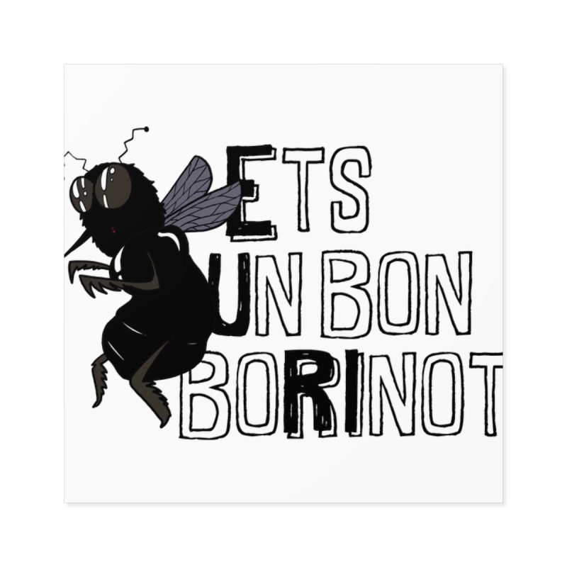 Pegatinas laminadas cuadradas - Camiseta «Ets un bon borinot» Pegatinas laminadas cuadradas - Camiseta «Ets un bon borinot»