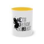 Taza bicolor - Amarillo dorado - Camiseta «Ets un bon borinot» Taza bicolor - Amarillo dorado - Camiseta «Ets un bon borinot»