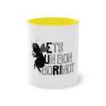 Taza bicolor - Amarillo - Camiseta «Ets un bon borinot» Taza bicolor - Amarillo - Camiseta «Ets un bon borinot»