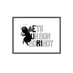 Poster con marco de madera - Marco negro - Camiseta «Ets un bon borinot»