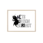 Poster con marco de madera - Marco de madera natural - Camiseta «Ets un bon borinot»