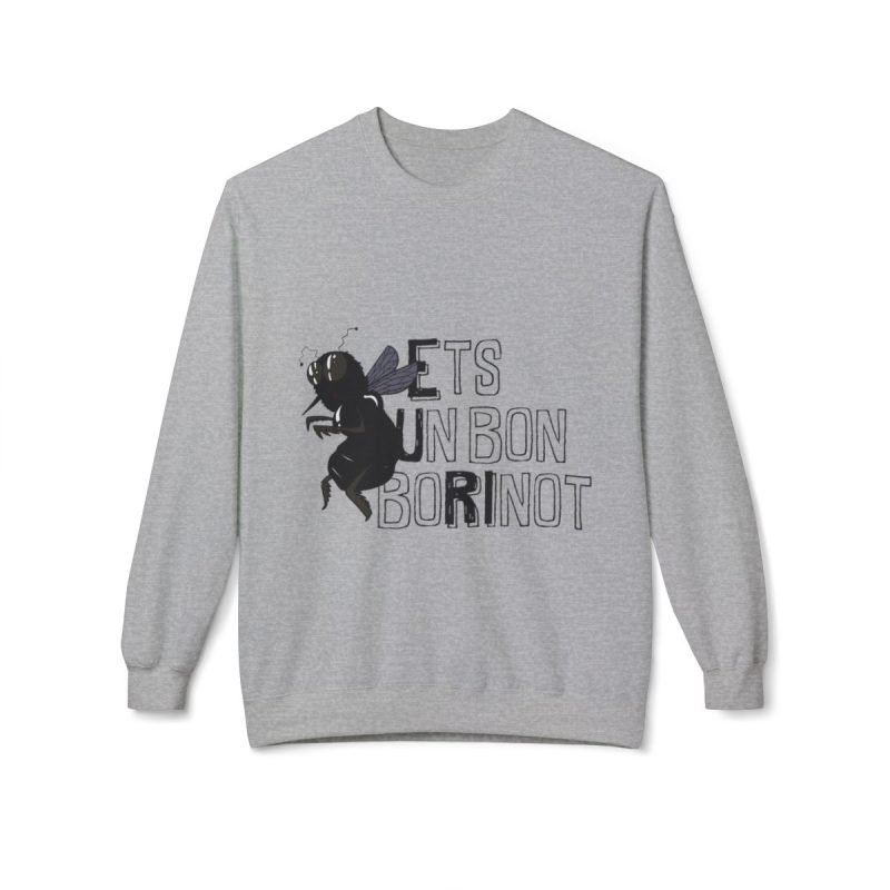 Sudadera Softstyle cuello redondo - Gris deportivo - Camiseta «Ets un bon borinot»