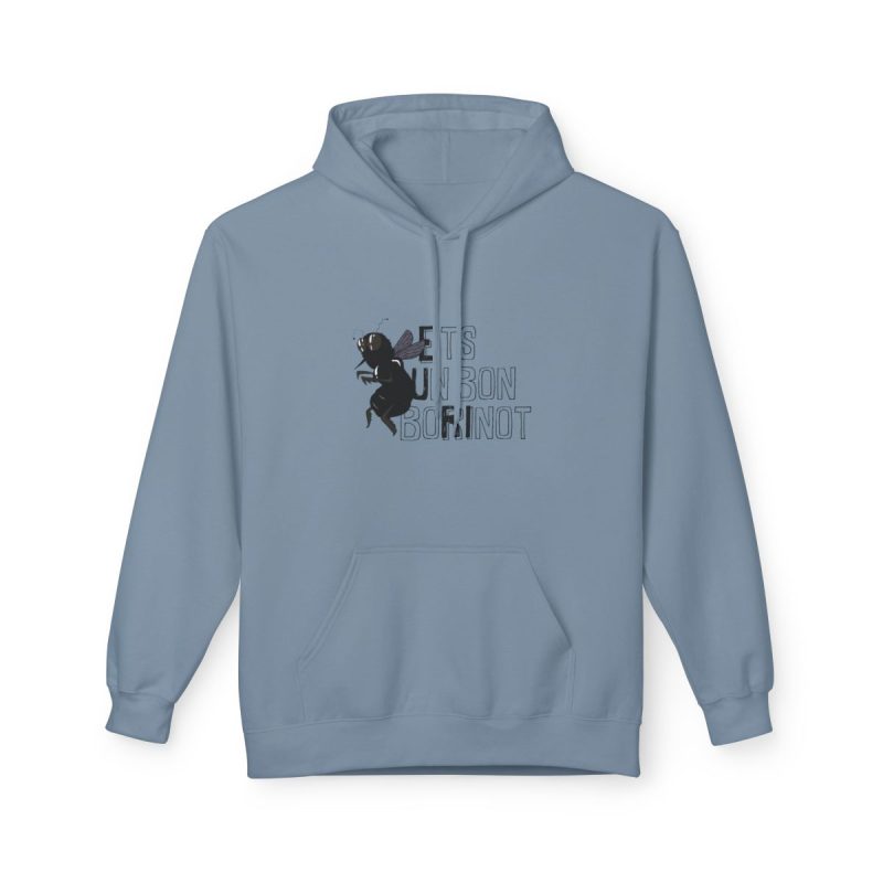 Sudadera Softstyle con capucha - Azul piedra - Camiseta «Ets un bon borinot»
